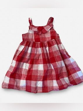 Gymboree Red and White Gingham Sundress